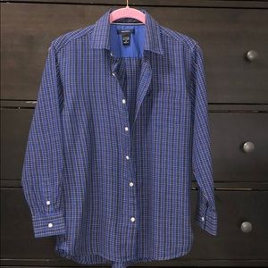Nautica Blue Striped Shirt